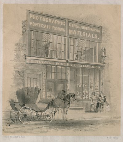 Vue générale des galeries de portraits de G. Brown - English School