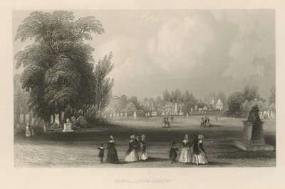 Vue générale du cimetière de Kensall Green - English School