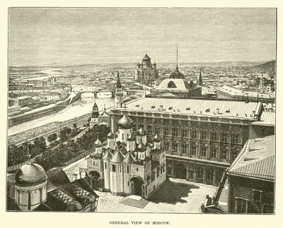 Vue générale de Moscou - English School