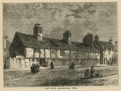 Vue générale des maisons de charité de Van Dun - English School
