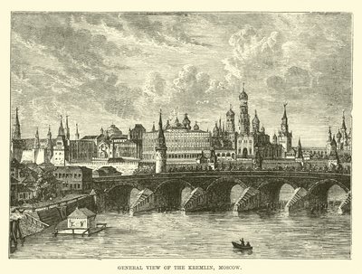 Vue générale du Kremlin, Moscou - English School