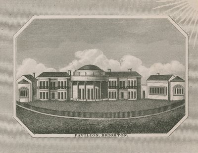 Vue générale du domaine du Royal Pavilion - English School