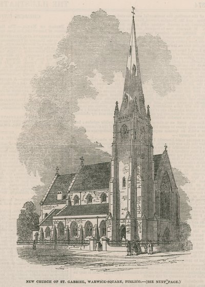 Vue générale de la nouvelle église de Saint Gabriel - English School