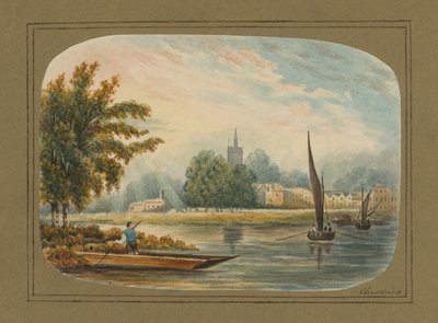 Vue générale sur la Tamise à Chiswick - English School