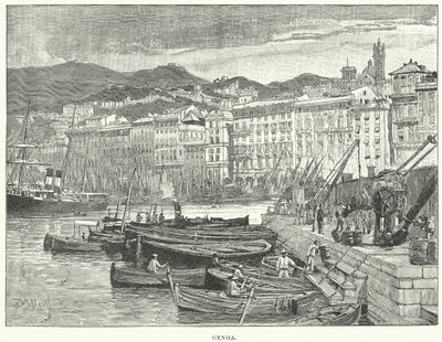 Gênes (gravure) - English School