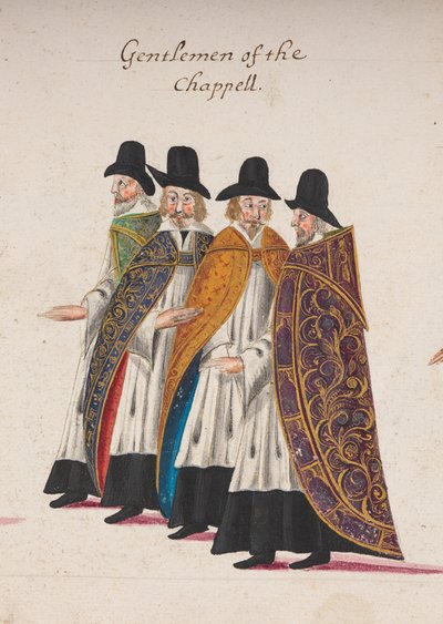 Gentlemen de la Chapelle, détail de la procession funéraire de la reine Elizabeth I à l