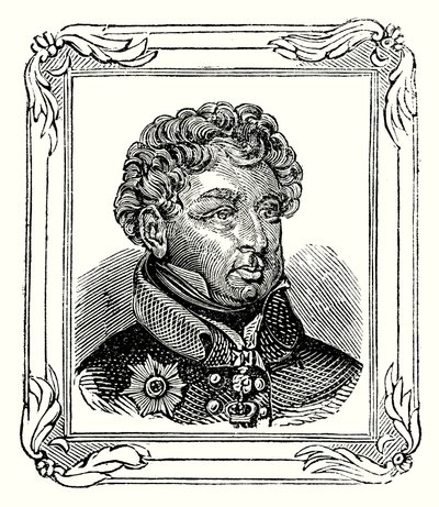 George Augustus Frederick IV, fils de George III, né le 12 août 1762; proclamé le 31 janvier 1820; couronné le 19 juillet 1821 - English School