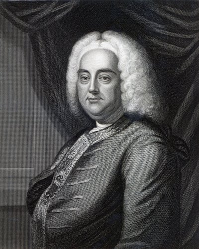 Georg Friedrich Haendel, gravé par Thomson - English School