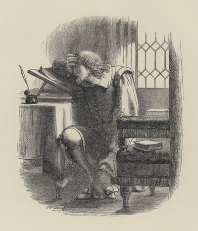 Poème de George Herbert, Chagrin (gravure) - English School
