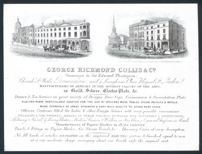 George Richmond Collis & Co, carte de visite - English School