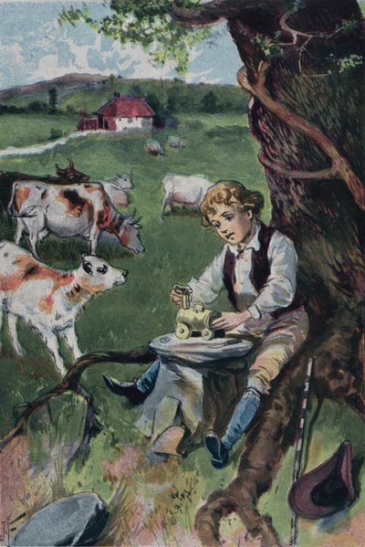 George Stephenson moulant un moteur - English School