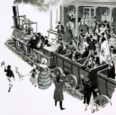 La Locomotion de George Stephenson est arrivée à Darlington - English School