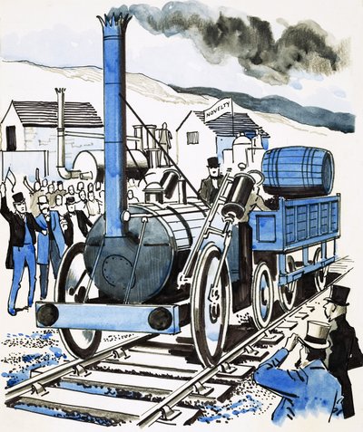 La Rocket de George Stephenson - English School