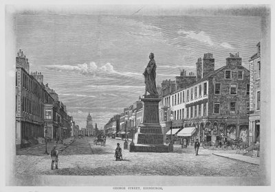 Rue George, Édimbourg (gravure) - English School