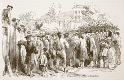 George Whitefield prêchant (illustration de Cassells Illustrated History of England) - English School