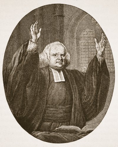George Whitefield, illustration de The Church of England: A History for the People par H.D.M. Spence-Jones - English School