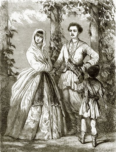 Costumes géorgiens - English School