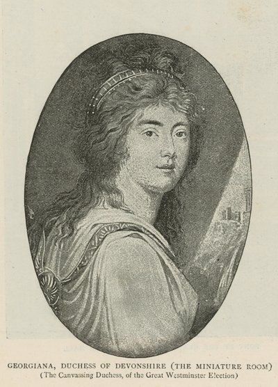 Georgiana, duchesse de Devonshire - English School