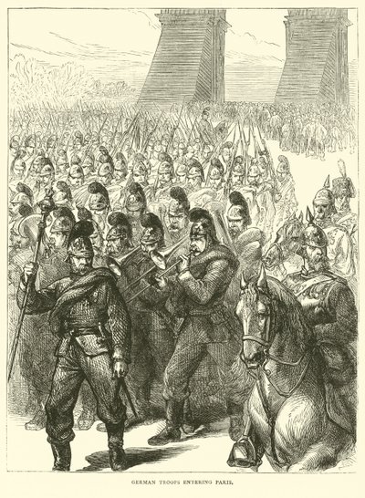 Troupes allemandes entrant à Paris, mars 1871 - English School