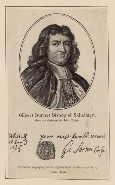 Gilbert Burnet, évêque de Salisbury - English School