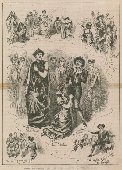 Nouvelle opérette comique de Gilbert & Sullivan, Patience; ou, La Fiancée de Bunthorne - English School
