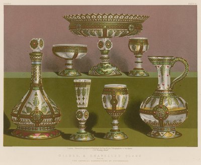 Verre doré et émaillé de la Manufacture impériale, Saint-Pétersbourg - English School
