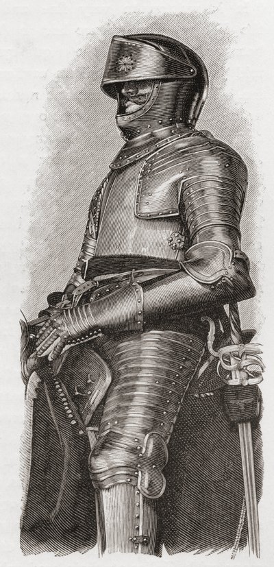 Armure dorée offerte à Charles Ier par la ville de Londres, tirée de 