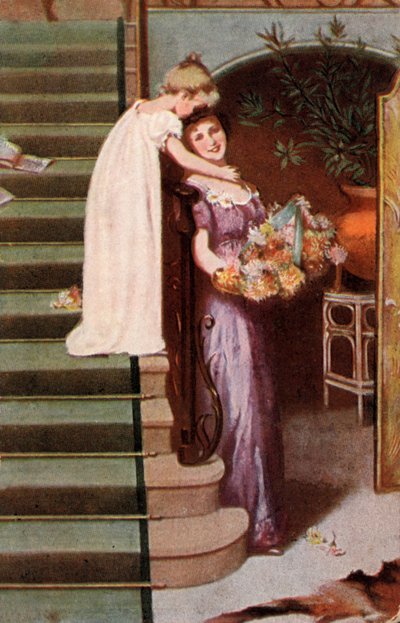 Fille embrassant sa mère - English School