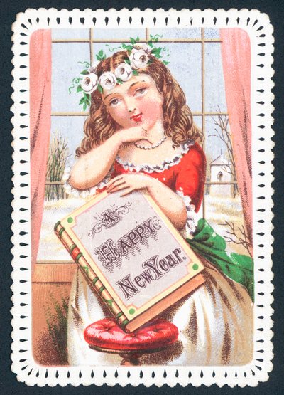 Fille tenant un livre - English School