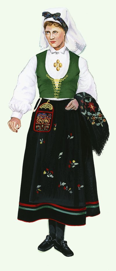 Fille en costume traditionnel - English School