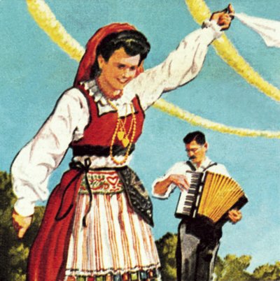 Fille en costume national du Portugal - English School