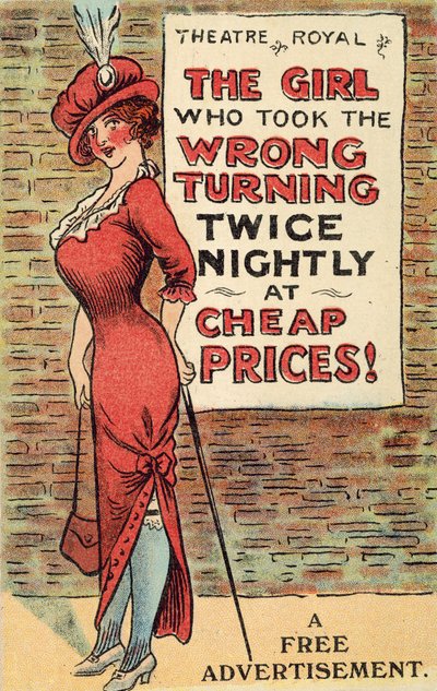 Fille lisant un prospectus de théâtre - English School