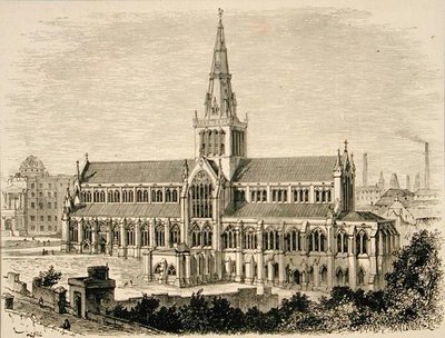 Cathédrale de Glasgow vers 1880, de 