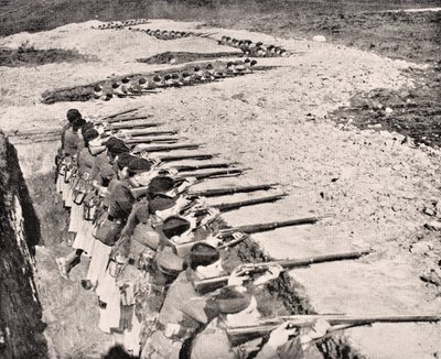 Highlanders de Glasgow dans les tranchées, 1915, de 