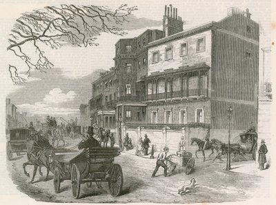 Gloucester House, Piccadilly, Londres, la résidence de la défunte duchesse de Gloucester - English School