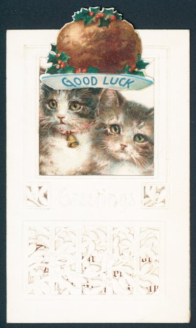 Bonne chance - carte de vœux de Noël - English School