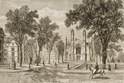 Gore Hall, Université de Harvard vers 1870, de 
