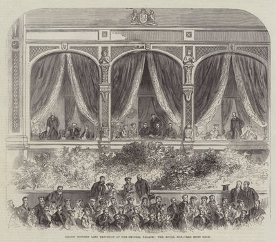 Grand Concert Samedi Dernier au Crystal Palace, la Loge Royale - English School