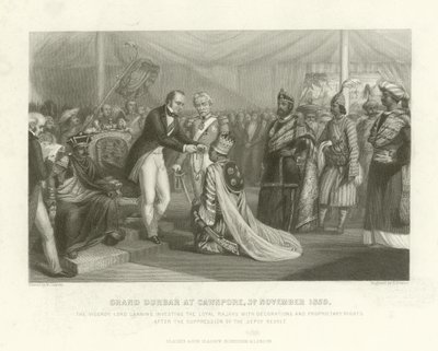Grand Durbar à Cawnpore, 3 novembre 1859 - English School