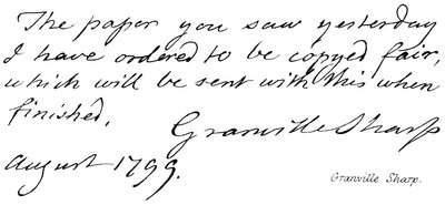 Granville Sharp - English School