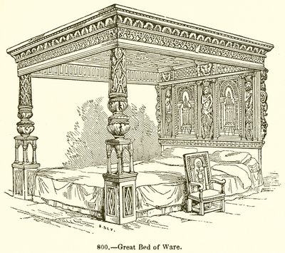 Grand lit de Ware - English School