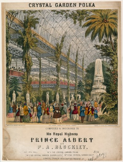 Grande Exposition, 1851, Polka du Jardin de Cristal - English School