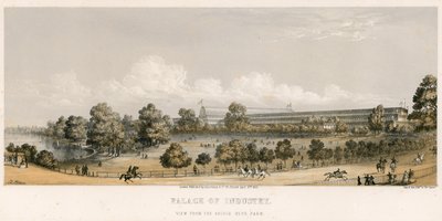 Grande Exposition, 1851, Depuis le Pont, Hyde Park - English School