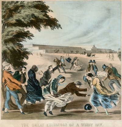 Grande Exposition par une Journée Venteuse, 1851 - English School