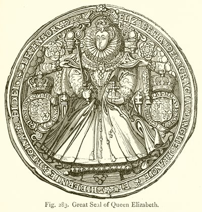 Grand sceau de la reine Elizabeth - English School