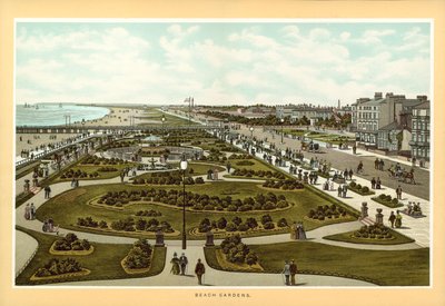 Great Yarmouth : Beach Gardens (lithographie couleur) - English School