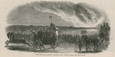Grand incendie près de Battersea - English School