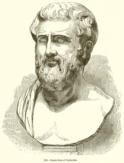 Buste grec de Sophocle - English School
