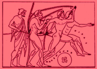 Coureurs grecs, illustration pour Olympia par Adolf Boetticher, 1886 - English School