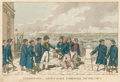 Greenwich, Londres - Adieux de Newcome à la Marine - English School
